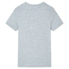 Camisa para niños de Vidaxl con mangas cortas 104 gris