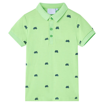 Vidaxl Children's Polo Shirt 92 Neongroen