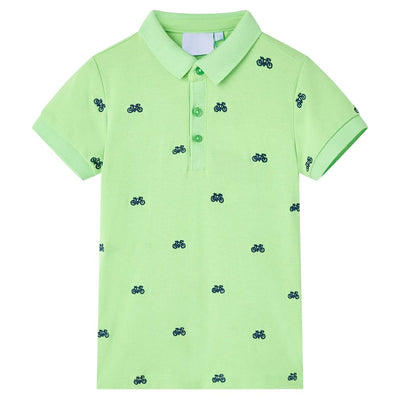 Vidaxl Children's Polo Shirt 104 Neongroen