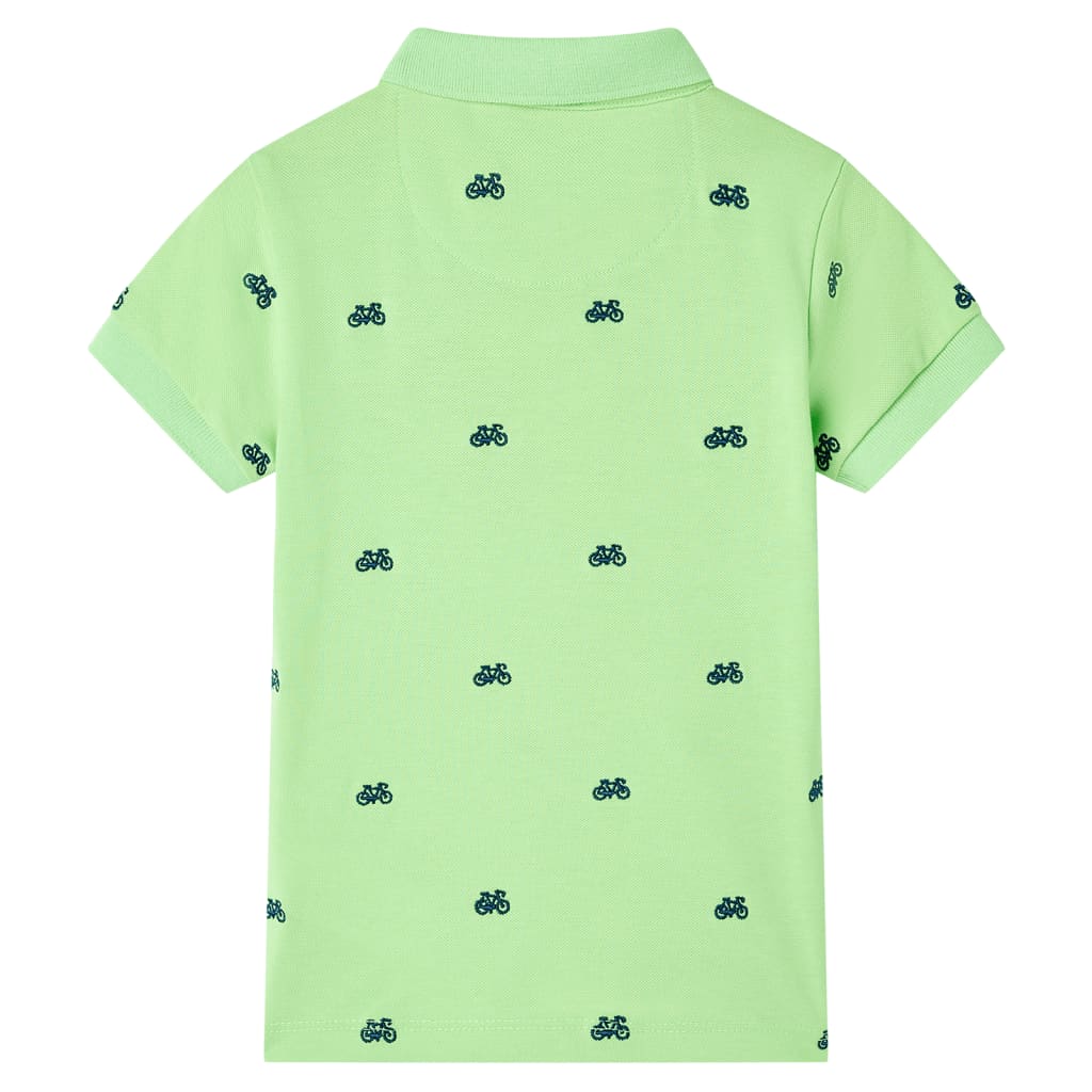 VidaXL Kinderpoloshirt 104 neongroen