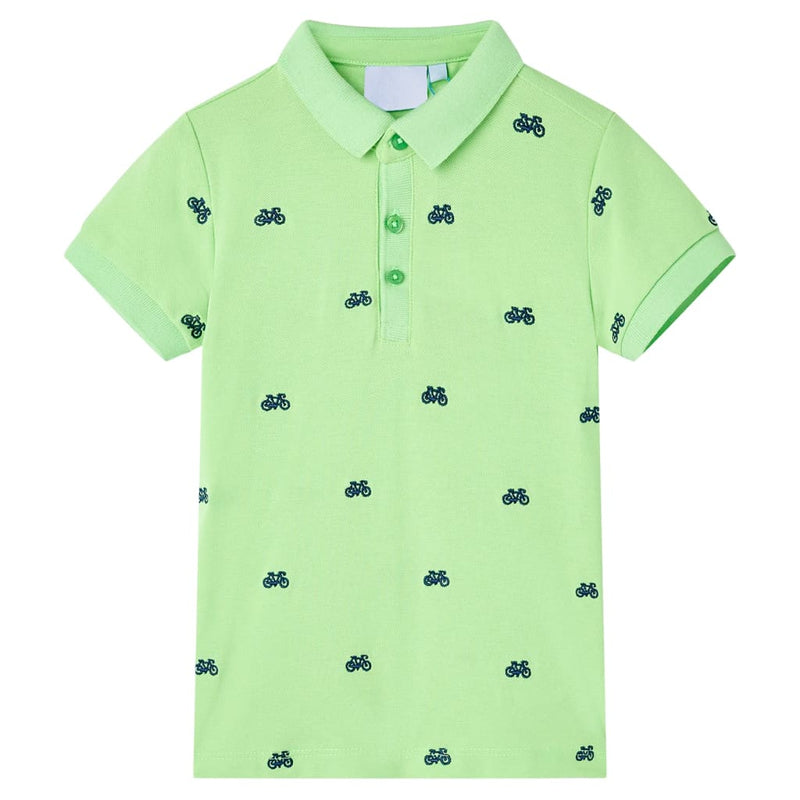 Vidaxl kinderpoloshirt 128 neongroen