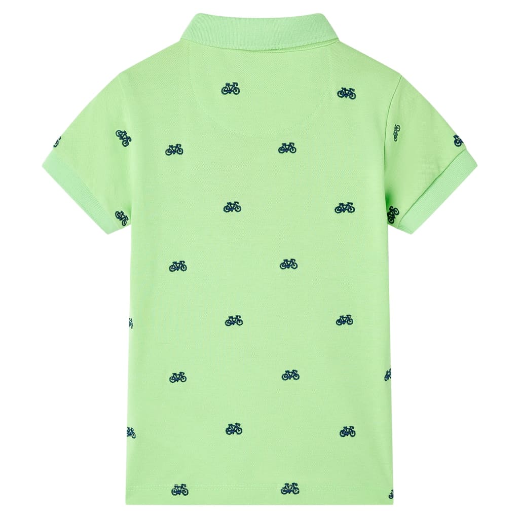 VidaXL Kinderpoloshirt 128 neongroen