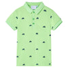 Vidaxl Children's Polo Shirt 140 Neongroen