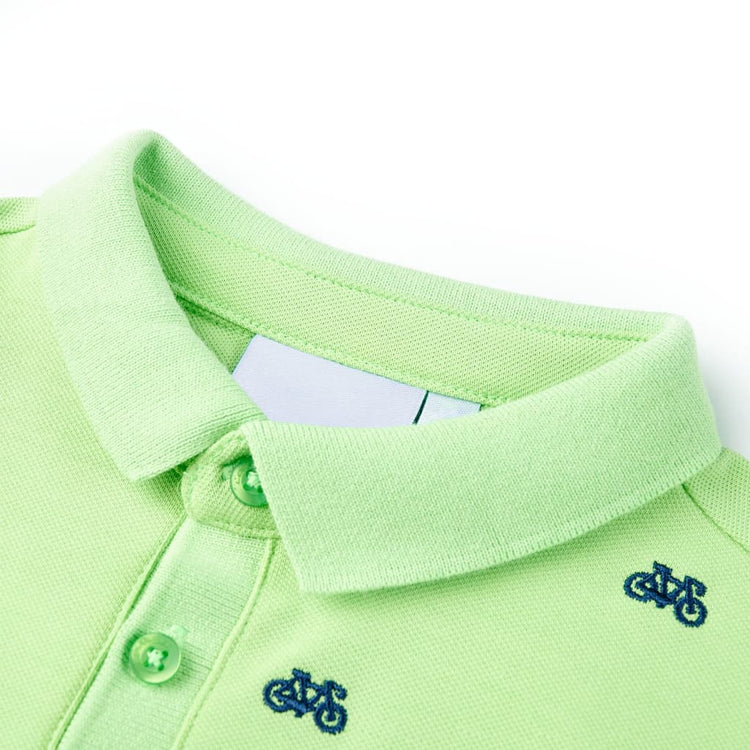 Vidaxl kinderpoloshirt 140 neongroen
