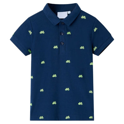 Vidaxl Children's Polo Shirt 92 Navy Blue