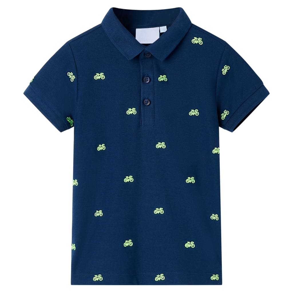 Vidaxl kinderpoloshirt 104 marineblauw
