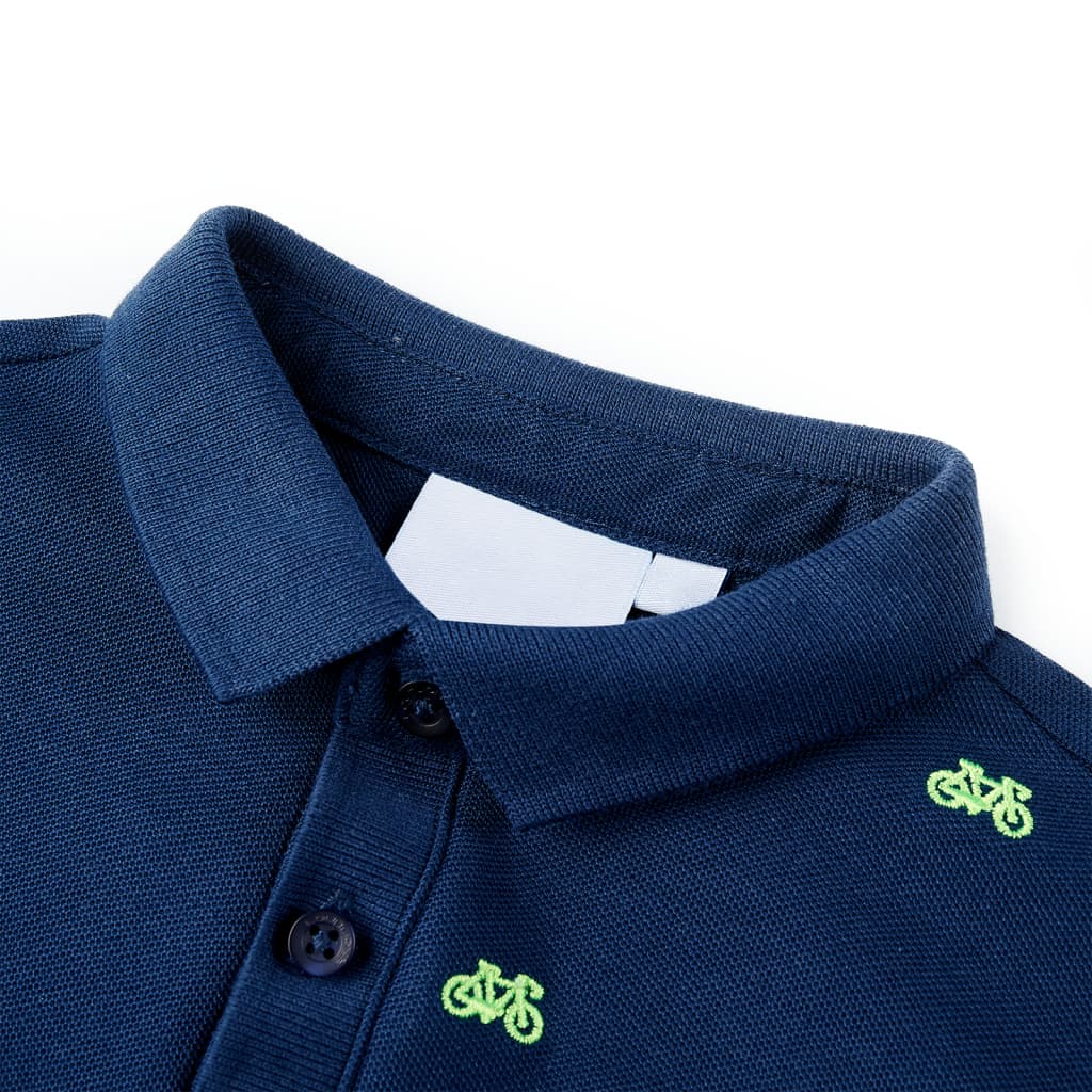 Vidaxl Children's Polo Shirt 104 Navy Blue