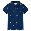 Vidaxl kinderpoloshirt 116 marineblauw