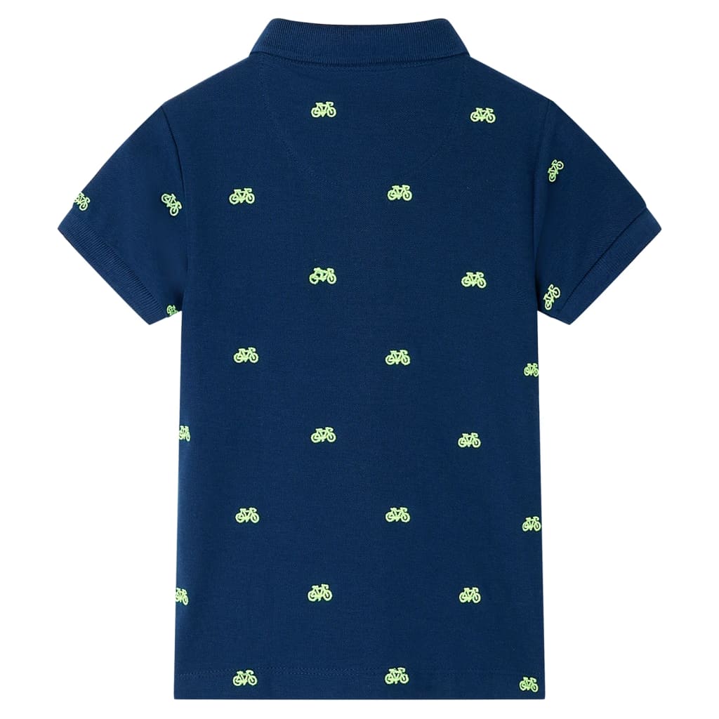 Vidaxl Children's Polo Shirt 128 Navy Blue