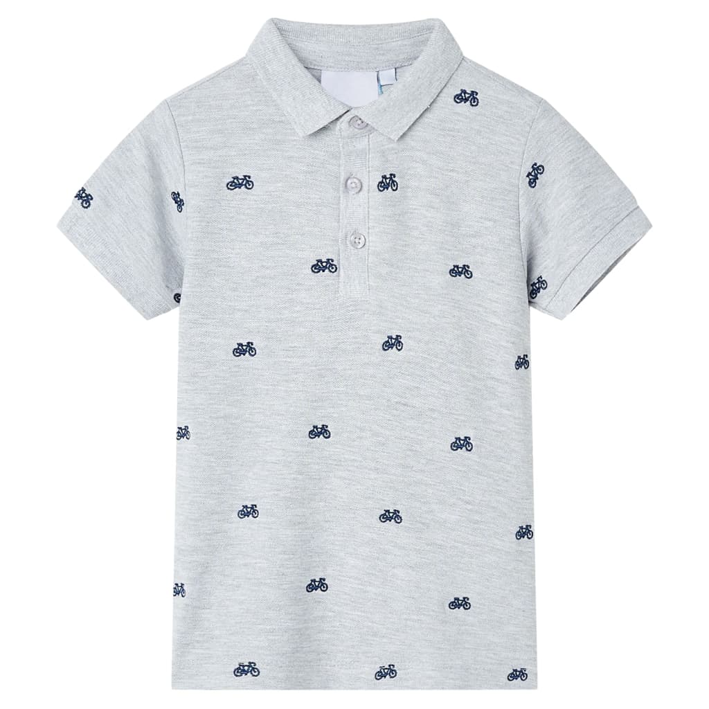 Vidaxl Children's Polo Shirt 116 Miscelato Grigio