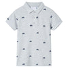 Vidaxl kinderpoloshirt  116 gemêleerd grijs