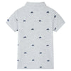 Vidaxl Children's Polo Shirt 116 Miscelato Grigio