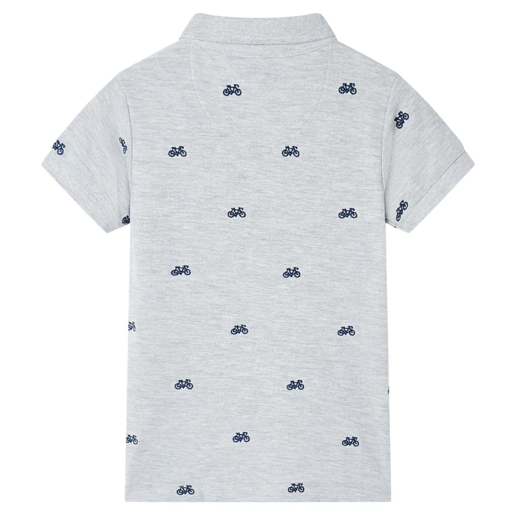 Vidaxl Children's Polo Shirt 116 Miscelato Grigio