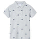 Vidaxl Children's Polo Shirt 140 Grigio misto