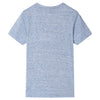 Camicia per bambini Vidaxl con maniche corte 116 blu misto