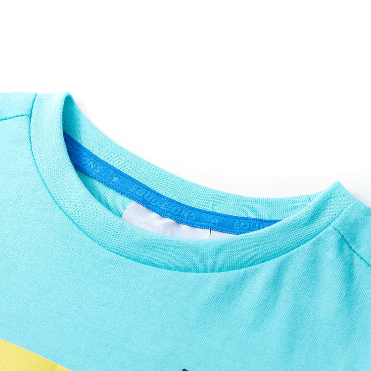 VidaXL Kindershirt met korte mouwen 92 zeeblauw