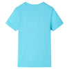 Vidaxl Shirt per bambini con maniche corte 116 Mare Blu