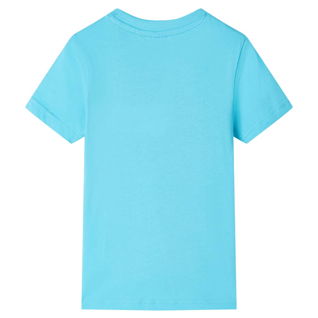 Camisa para niños Vidaxl con mangas cortas 128 Sea Blue