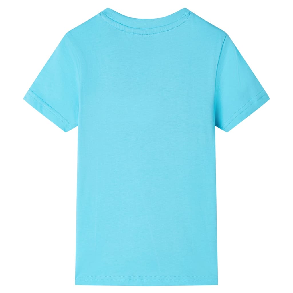 Camisa infantil de Vidaxl con mangas cortas 140 Sea Blue