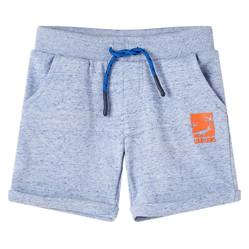 Vidaxl Shorts per bambini con trekkoord 92 blu misto