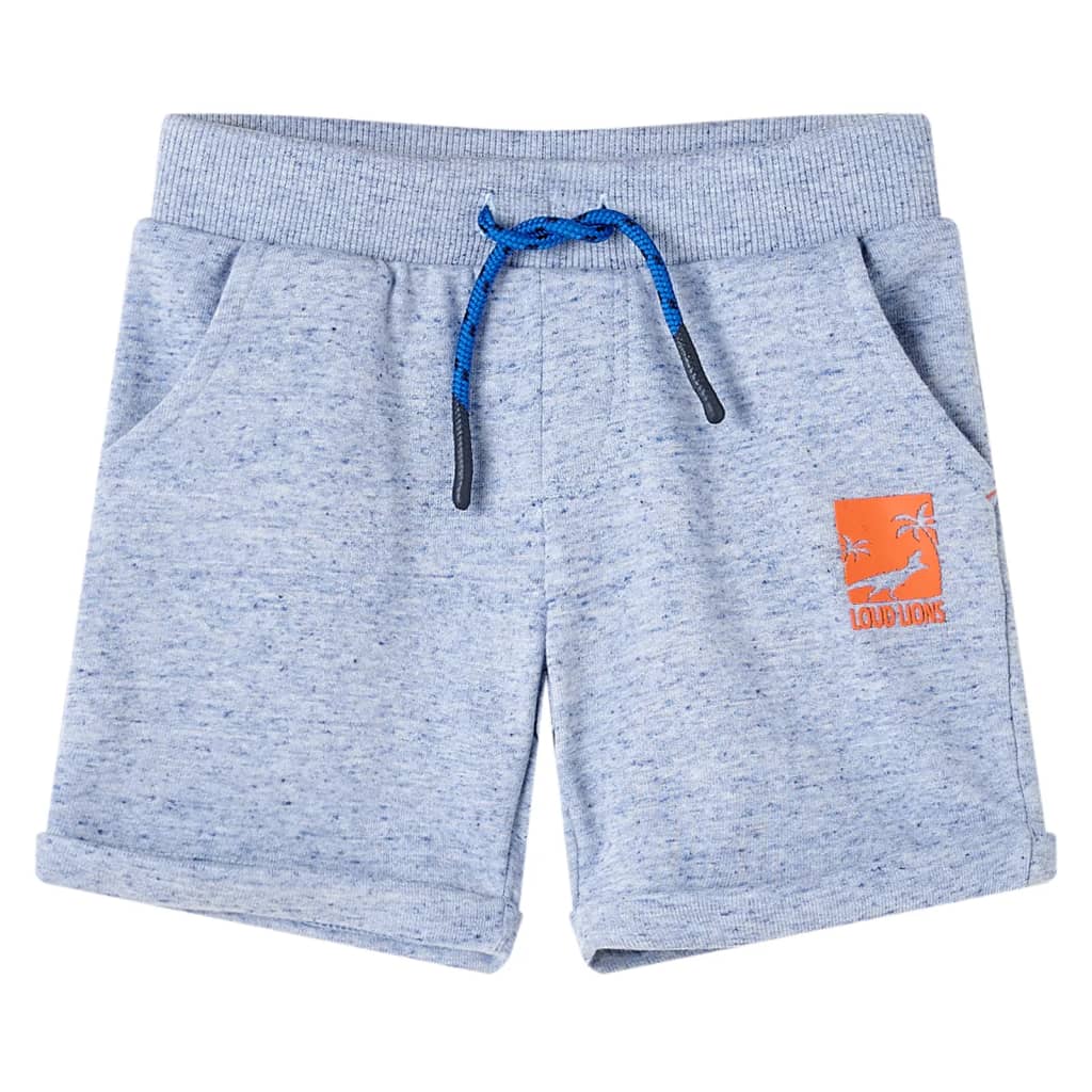 Vidaxl Shorts para niños con Trekkoord 128 Mezclado Azul