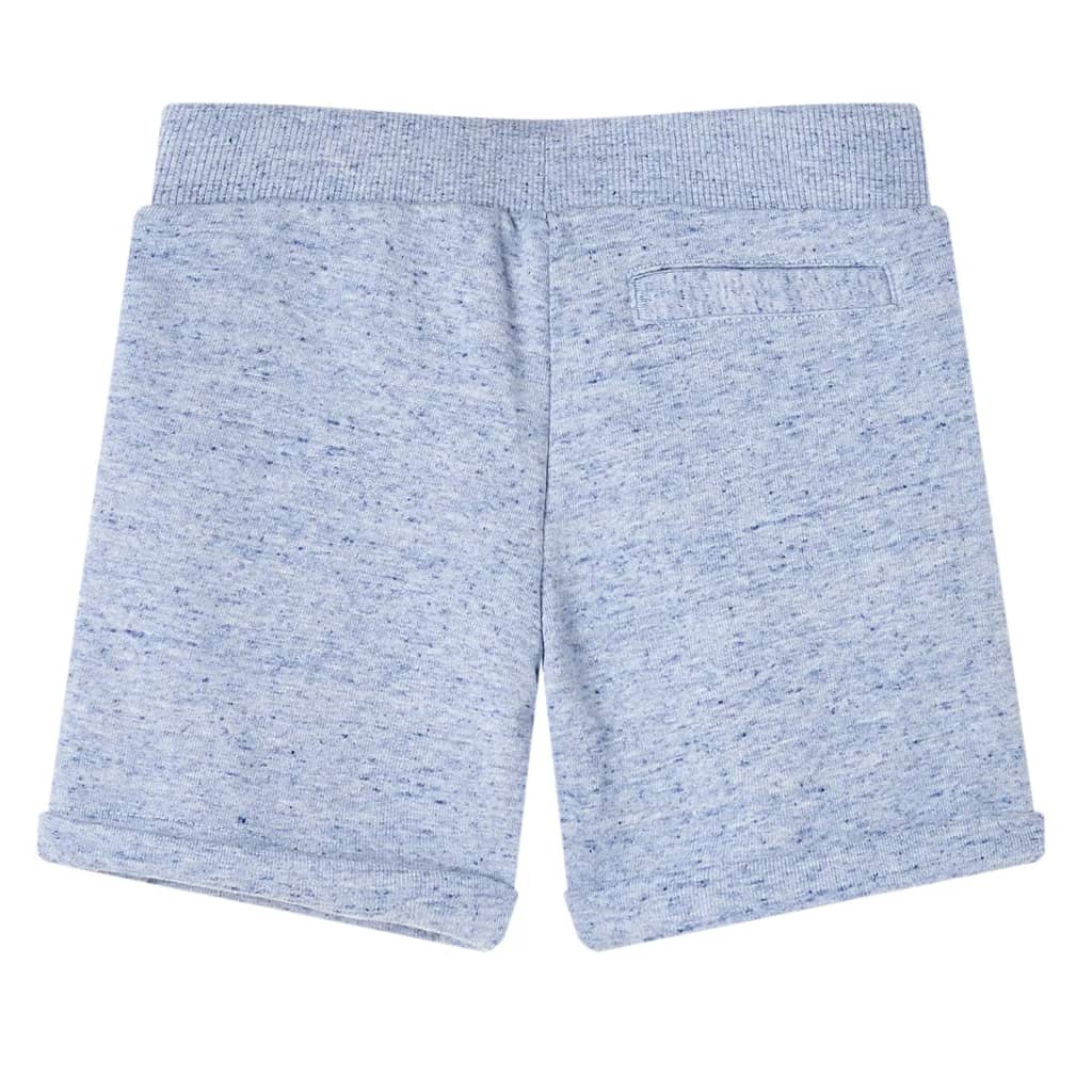 Vidaxl Shorts per bambini con trekkoord 128 blu misto