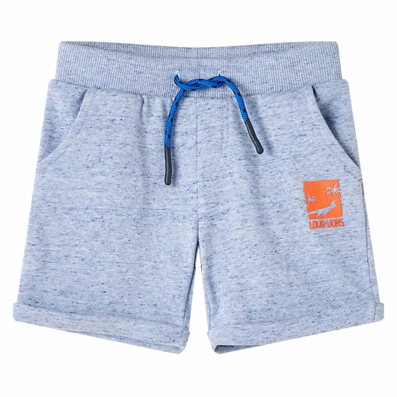 Vidaxl Shorts per bambini con trekoord 140 blu misto