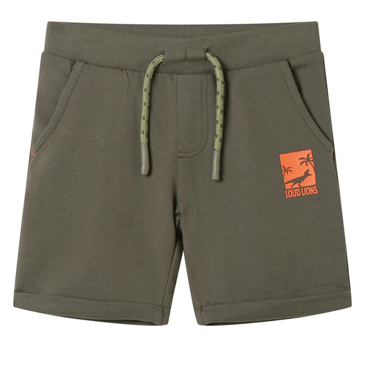 Vidaxl Shorts per bambini con Trekkoord 92 Donkerkaki