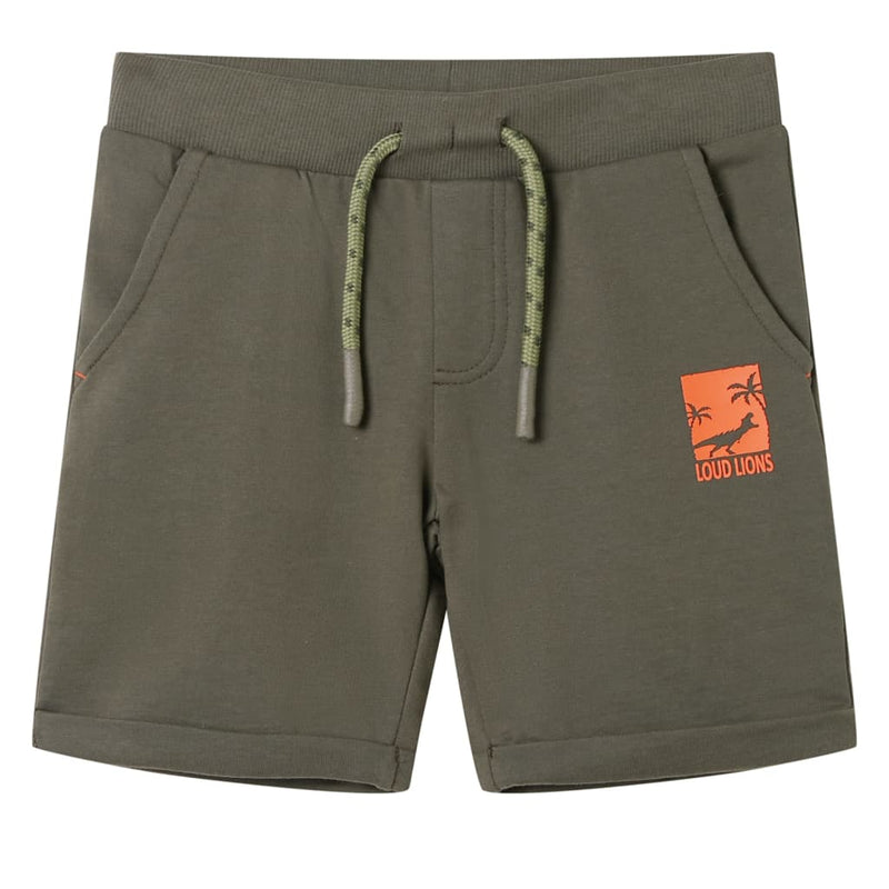 Vidaxl Shorts per bambini con Trekkoord 92 Donkerkaki
