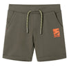 Vidaxl Shorts per bambini con Trekoord 140 Donkerkaki
