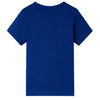 Camicia per bambini Vidaxl con maniche corte 116 blu scuro