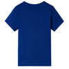 Camicia per bambini Vidaxl con maniche corte 140 blu scuro