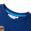 Camicia per bambini Vidaxl con maniche corte 140 blu scuro
