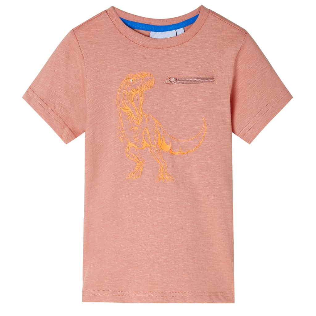 Camisa para niños de Vidaxl con mangas cortas 92 Licht Orange