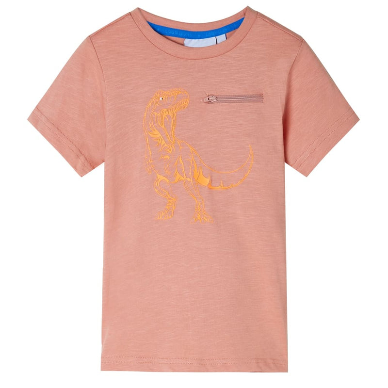 Camicia per bambini Vidaxl con maniche corte 92 licht arancione