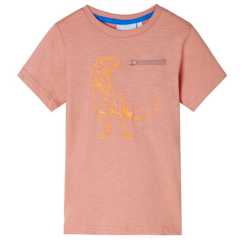 Camicia per bambini Vidaxl con maniche corte 104 licht arancione