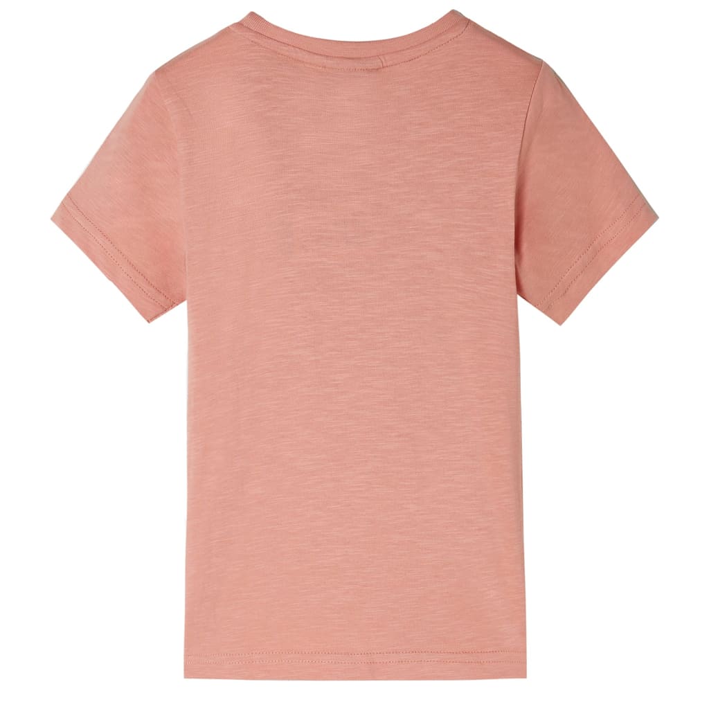 Camicia per bambini Vidaxl con maniche corte 104 licht arancione