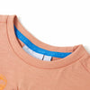 Camicia per bambini Vidaxl con maniche corte 104 licht arancione