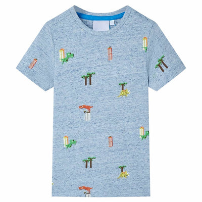 Vidaxl Children's Shirt 116 Blue misto