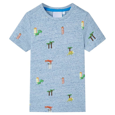 Vidaxl Children's Shirt 128 Blue misto