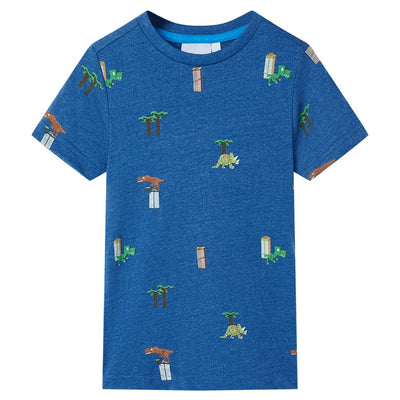 Vidaxl Children's Shirt 92 Blu scuro misto