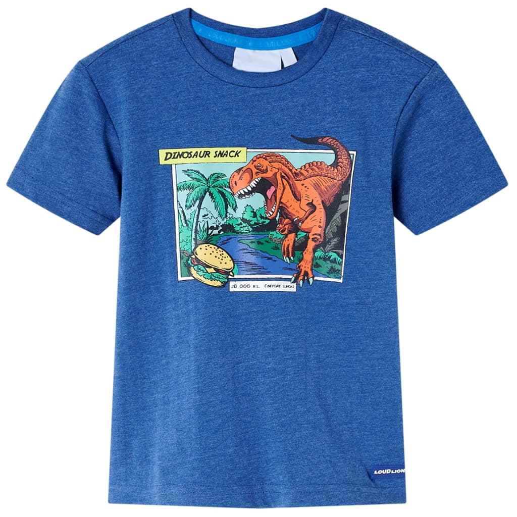 Vidaxl Camisa para niños 128 Blue oscuro mixto