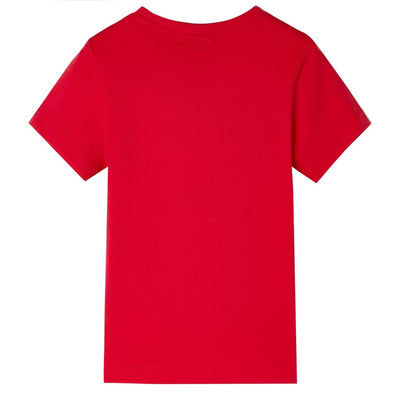 VidaXL Kindershirt 92 rood