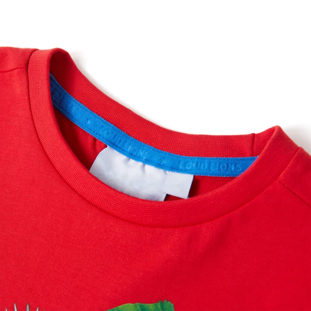 VidaXL Kindershirt 128 rood