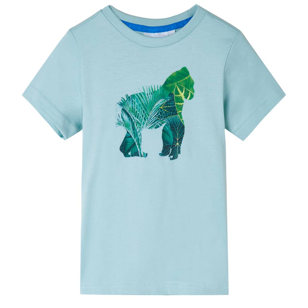 VidaXL Kindershirt 104 lichtzeeblauw