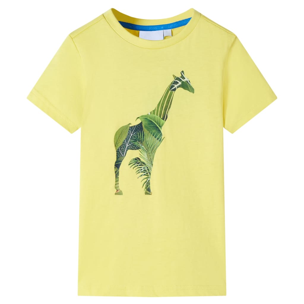 Vidaxl camisa para niños 128 amarillo