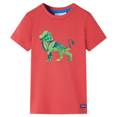 Vidaxl camisa para niños 116 rojo