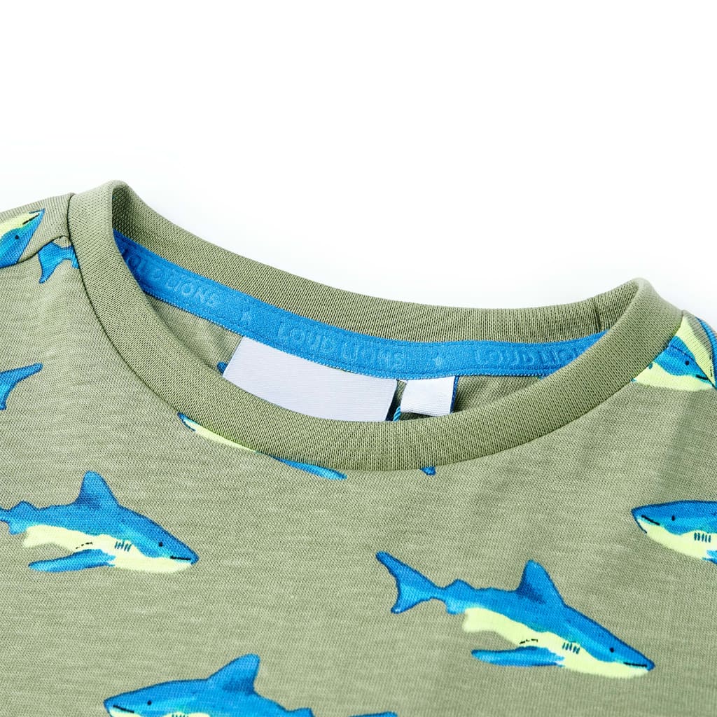VidaXL Kindershirt 104 lichtkakikleurig