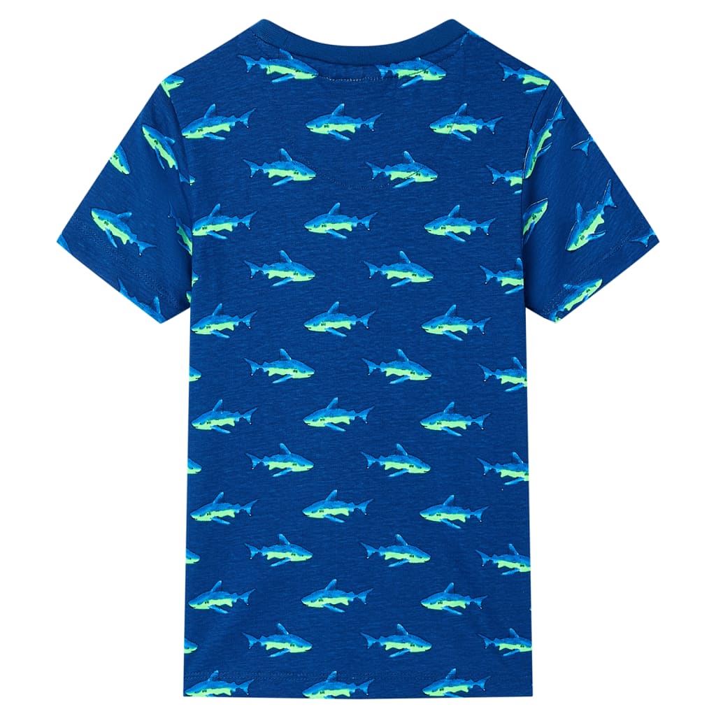 Vidaxl Shirt per bambini 140 Blu scuro