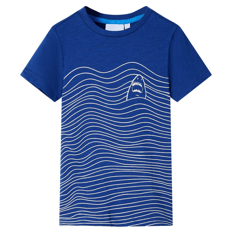 VidaXL Kindershirt 92 donkerblauw